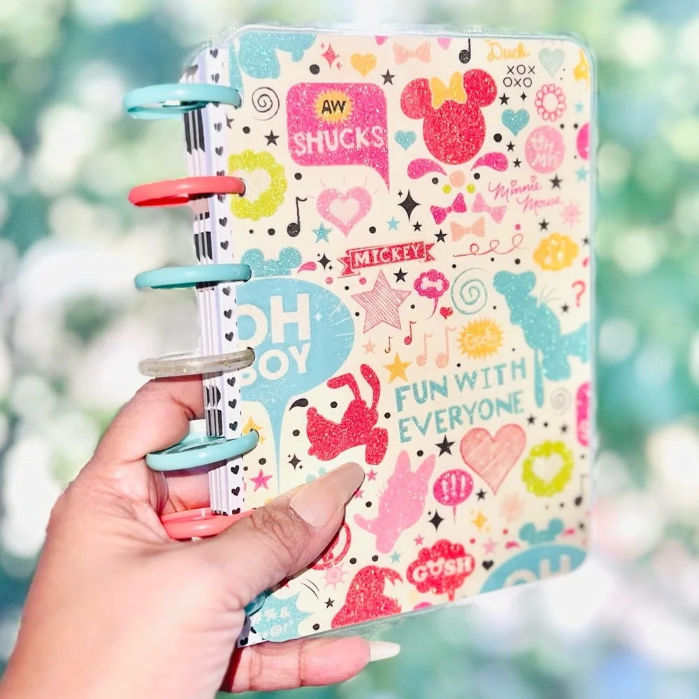 Happy planner mini size set monthly and weekly Layout Disney Mickey and Minnie